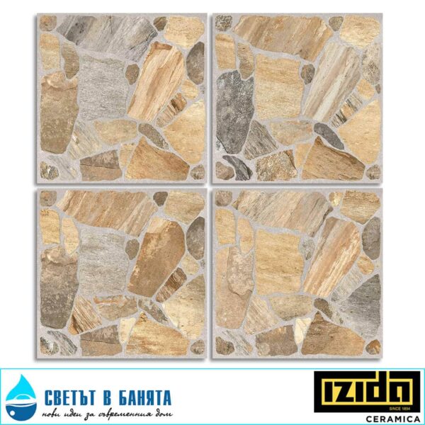 Product Гранитогрес 45.6x45.6 Pietra Brown 9043E11 IZIDA Ceramica